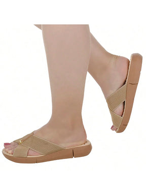 Sandália Chinelo Com Tira Em Elástico Canelado Ortopédico Modare