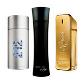 Paket mit 3 Parfums: 212 Men NYC, Paco Rabanne One Million, Armani Code Homme (Eau de Parfum)